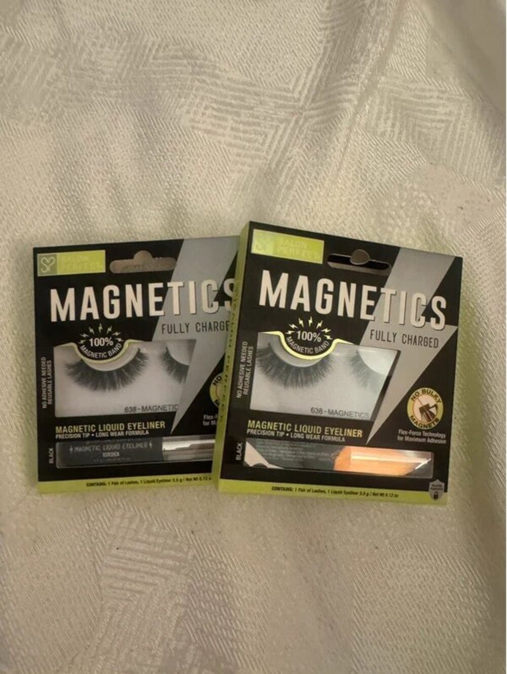 2 Pack Salon Perfect Fully Charged Magnetic Lashes & Black Liquid Eyeliner Kit